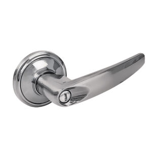 Manija tubular recta función entrada y recámara, níquel satinado, llave estándar, blíster Lock