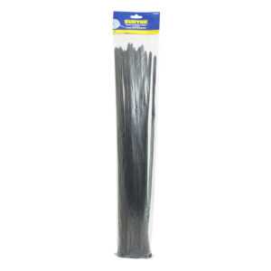 Cinchos plásticos 450 x 4.8 mm, tensión 27 kg de 25 piezas, color negro Surtek