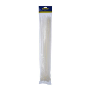 Cinchos plásticos 550 x 8.8 mm, tensión 70 kg de 50 piezas, color blanco Surtek