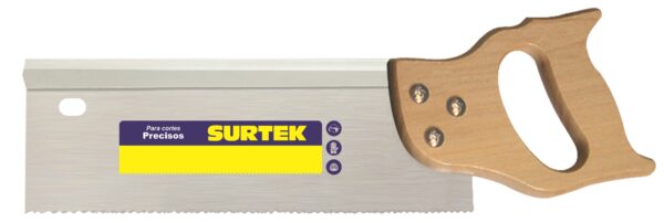 Serrucho con mango de madera de costilla de 14" Surtek