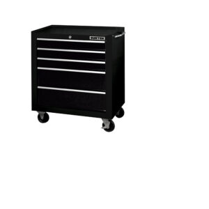 Gabinete móvil con 5 gavetas color negro 27" Surtek