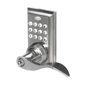 Cerradura clásica para puerta de aluminio función doble, blanco, llave estándar Lock