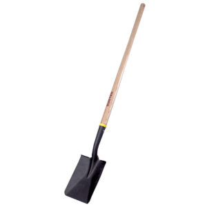 Pala con mango largo de madera, cuadrada Surtek