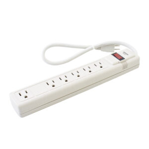 Supresor de picos 6 entradas cable 450 J, de 45 cm Surtek