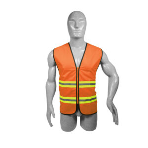 Chaleco de seguridad de alta visibilidad con cierre amarillo unitalla Surtek
