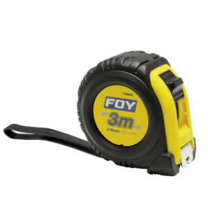 Flexómetro con carcasa anti-impacto 3 m x 1/2" Foy