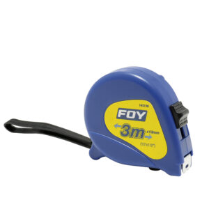 Flexómetro con carcasa de plástico azul 3 m x 1/2" Foy