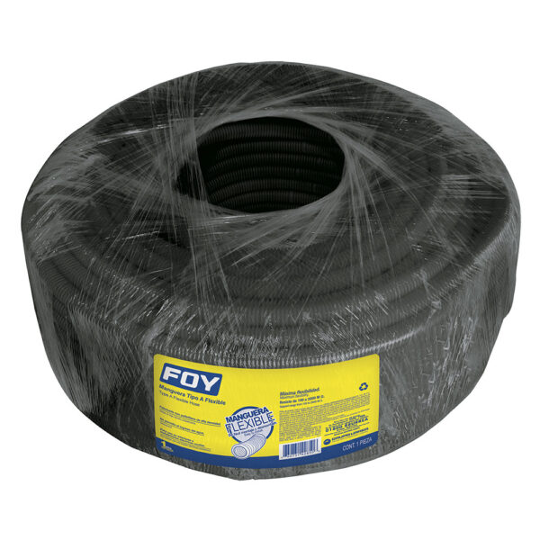 Manguera flexible para cable, reforzada 3/4" 50 m Foy
