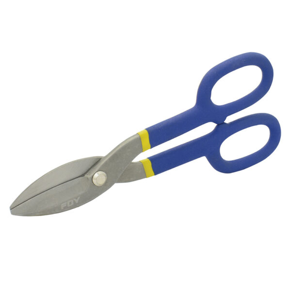 Tijeras para hojalatero con mango rubber grip 10" Foy