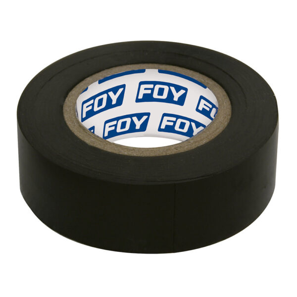 Cinta para aislar negra 19 mm x 9 m Foy