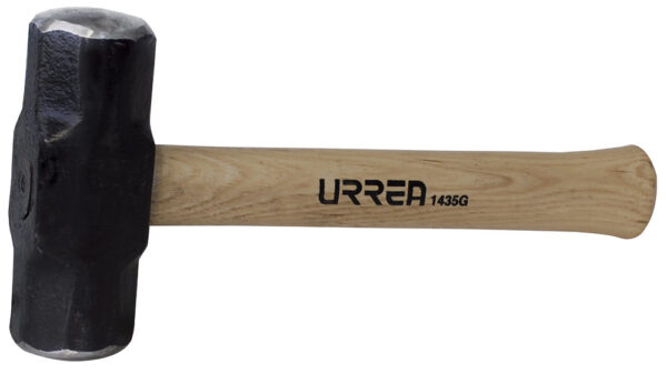 Marro octagonal cabeza maquinada con mango de madera de 12", 3 lb Urrea