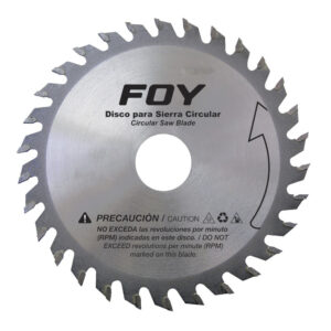 Disco para sierra circular para corte aluminio 80 dientes, 10" Foy