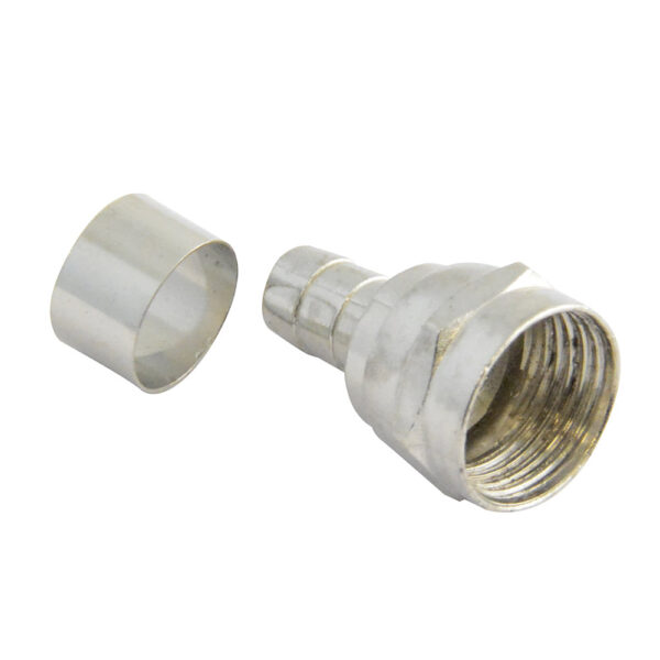Conector para cable coaxial RG59 tipo campana, 4 piezas Surtek