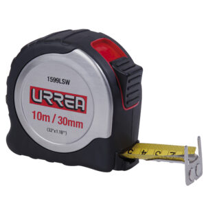Flexómetro con carcasa de acero inoxidable 10 m x 30 mm Urrea