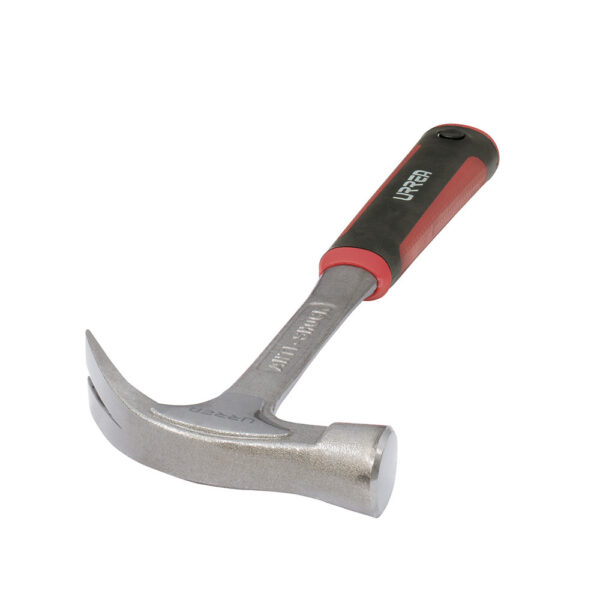 Martillo de uña forjado en una pieza con mango anti-vibración texturizado de 13-9/16", 20 oz Urrea