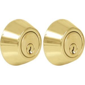 Cerradura clásica para puerta de aluminio función doble, blanco, llave estándar Lock