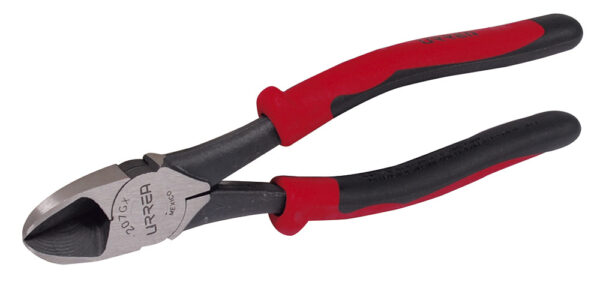Pinza para electricista con mango bimaterial de 7-3/4" corte diagonal alta palanca Urrea
