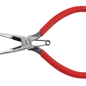 Pinza para electricista con mango rubber grip de 6-5/8" punta larga corte lateral con reso Urrea