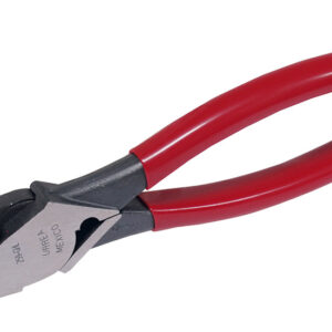 Pinza para electricista con mango rubber grip de 9-5/16" alta palanca con poncha terminale Urrea