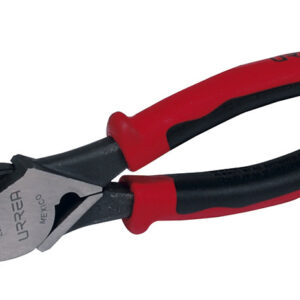 Pinza para electricista con mango bimaterial de 9-3/8" corte lateral con poncha cable alta Urrea