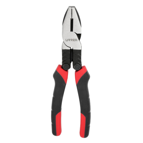 Pinza para electricista con mango bimaterial palanca compuesta de 8" universal Urrea
