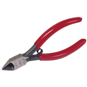 Pinza para electrónica con mango rubber grip corte diagonal de 5" Urrea