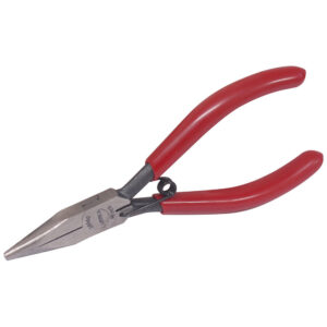 Pinza para electrónica con mango rubber grip de 4-3/4" cónica lisa Urrea