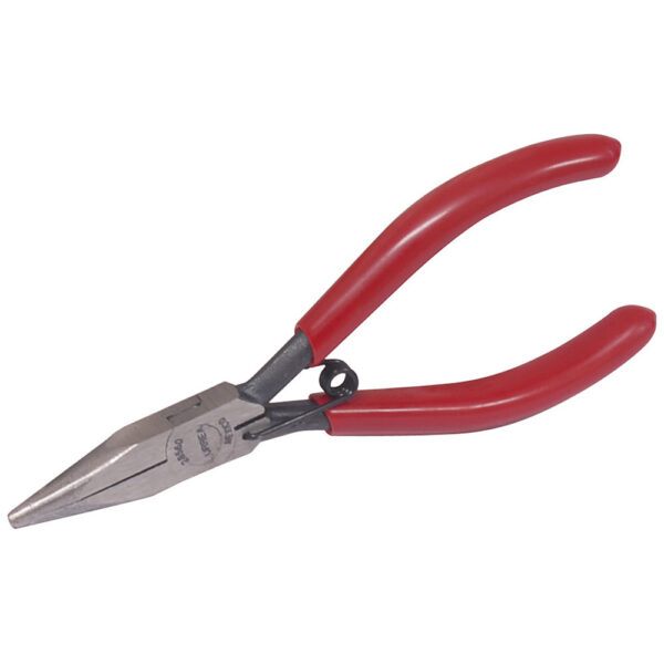 Pinza para electrónica con mango rubber grip de 4-3/4" cónica lisa Urrea