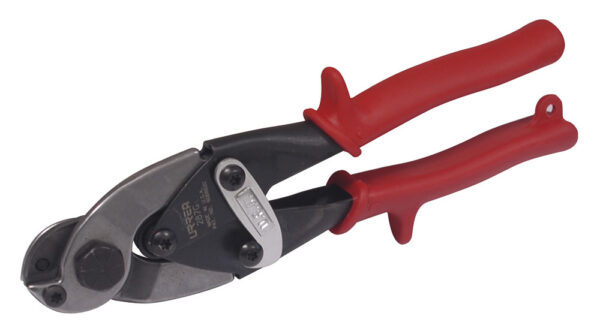 Tijera corta cable y alambre de acero con mango rubber grip, 9" Urrea