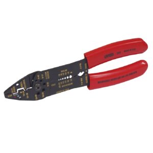 Pinza pelacable con mango air cushion 10-22 AWG de 8-3/4" poncha terminales Urrea