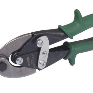 Tijera para hojalatero tipo aviación derecha con mango rubber grip, 10" Urrea