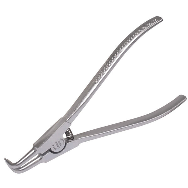 Pinza para anillos de retención con mango rubber grip forjadas tipo externo ángulo de 90° Urrea