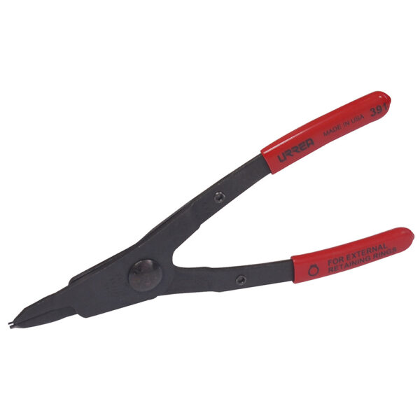 Pinza para anillos de retención con mango rubber grip fijas tipo externo ángulo de 0° Urrea