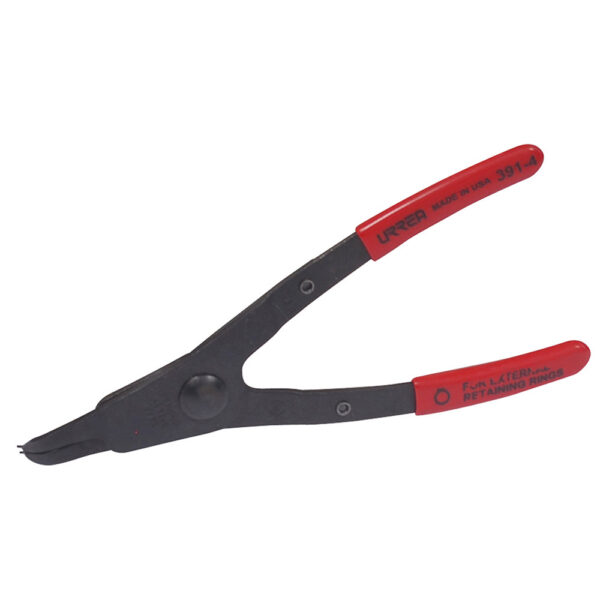 Pinza para anillos de retención con mango rubber grip fijas tipo externo ángulo de 45° Urrea