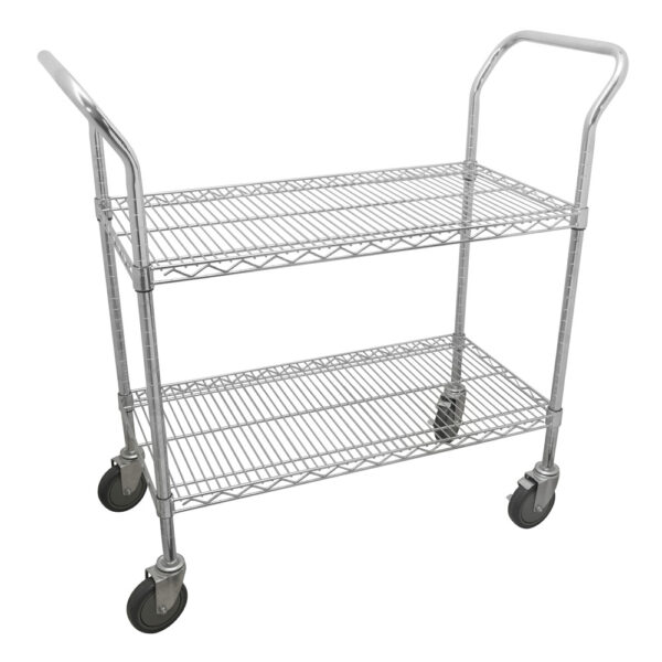 Carro utilitario de alambre 2 niveles 36" x 18" Urrea