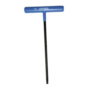 Llave hexagonal larga tipo "T" punta de bola ergonómica métrica, 3 mm Urrea
