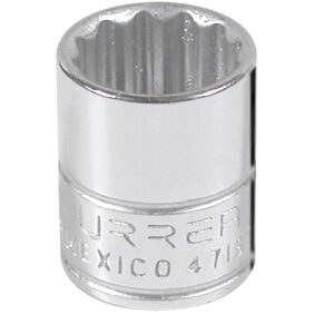 Dado cuadro de 1/4", 12 puntas, en pulgadas, 9/16" Urrea