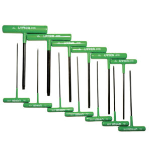 Juego de llaves hexagonales cortas tipo "T", ergonómicas, Torx, 13 piezas en blíster Urrea