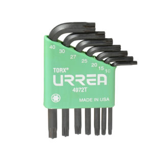 Juego de llaves hexagonales tipo "L", torx, 7 piezas en blíster Urrea