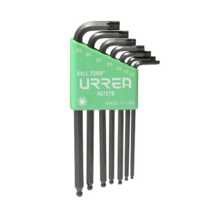 Juego de llaves hexagonales tipo "L" punta de bola, Torx, 7 piezas en blíster Urrea