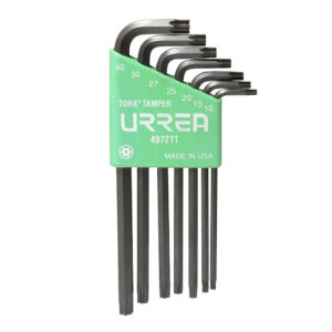 Juego de llaves hexagonales tipo "L", Torx, tamper proof, 7 piezas en blíster Urrea