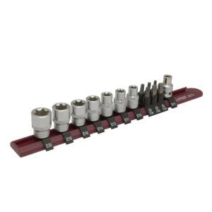 Juego de dados con punta torx y torx hembra cuadro de 3/8", 14 piezas Urrea