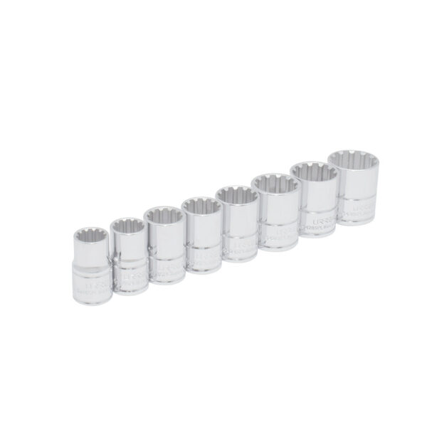 Juego de dados Spline cuadro de 1/2", 8 piezas Urrea
