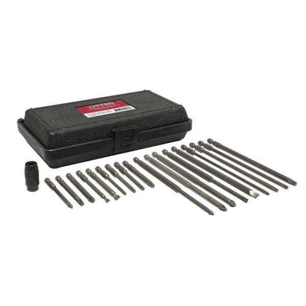 Juego de puntas de poder y adaptador rápido cuadro de 1/4" Quick release, 19 pz en caja pl Urrea