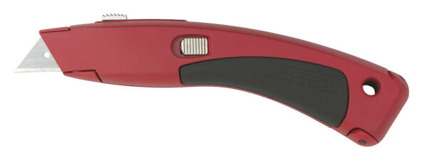Navaja utilitaria retráctil curva de 7-1/2", cuerpo de zamac Urrea