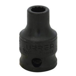 Dado de impacto cuadro de 3/8", 12 puntas, en pulgadas, 1/4" Urrea
