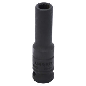 Dado de impacto largo cuadro de 1/2", 12 puntas, en pulgadas, 3/8" Urrea