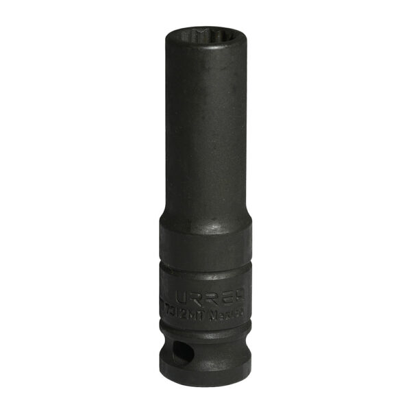 Dado de impacto largo cuadro de 1/2", 12 puntas, métrico, 12 mm Urrea