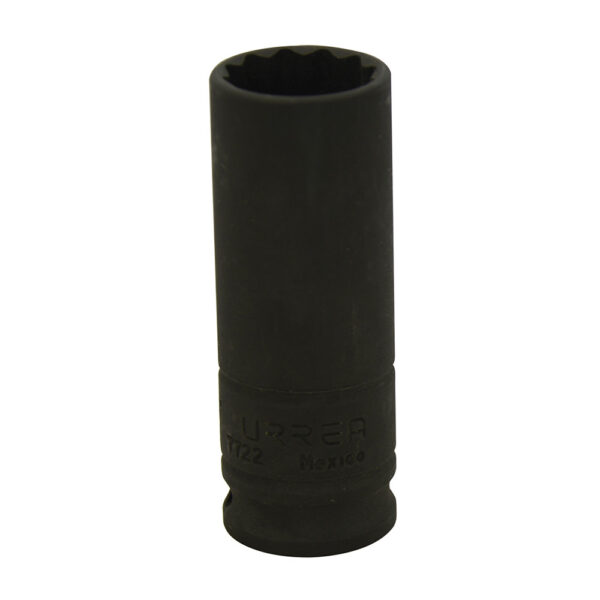 Dado de impacto largo cuadro de 3/8", 12 puntas, en pulgadas, 11/16" Urrea