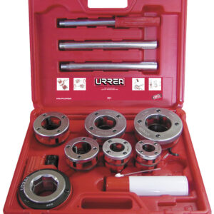 Juego de tarraja para tubo de 1/2" a 2" NPT, 9 piezas Urrea
